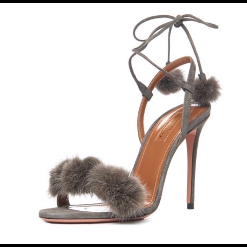 Aquazzura Fur Sandals